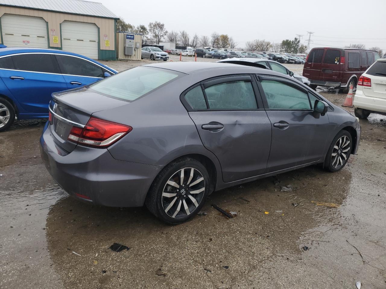 2014 Honda Civic VIN 2HGFB2F9XEH545696 Copart auction photo, normal wear damage thumbnail 3