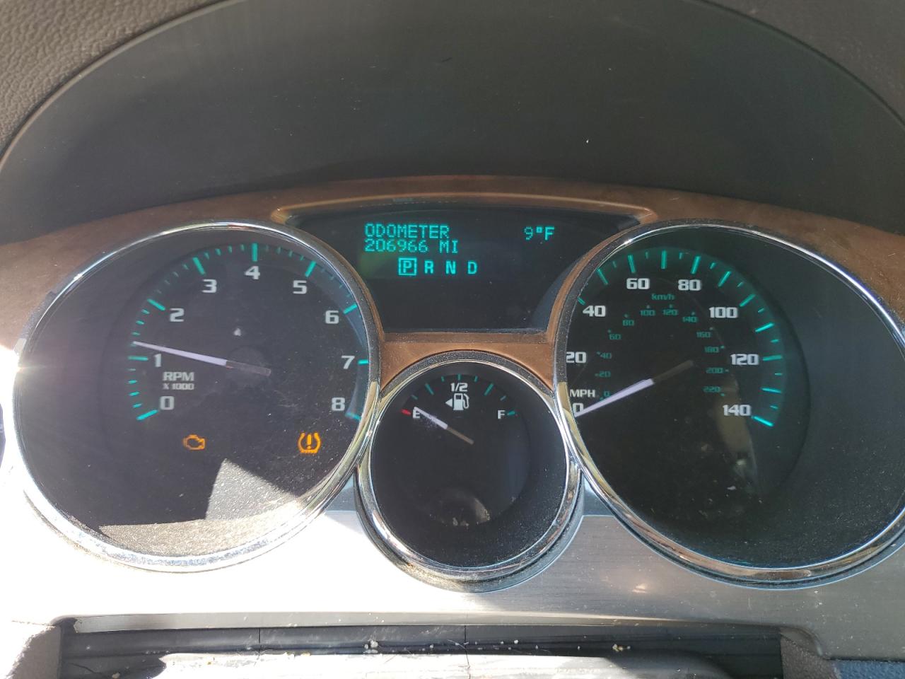 2009 Buick Enclave VIN 5GAER23D39J207142 Copart auction photo, mechanical / front end damage thumbnail 9
