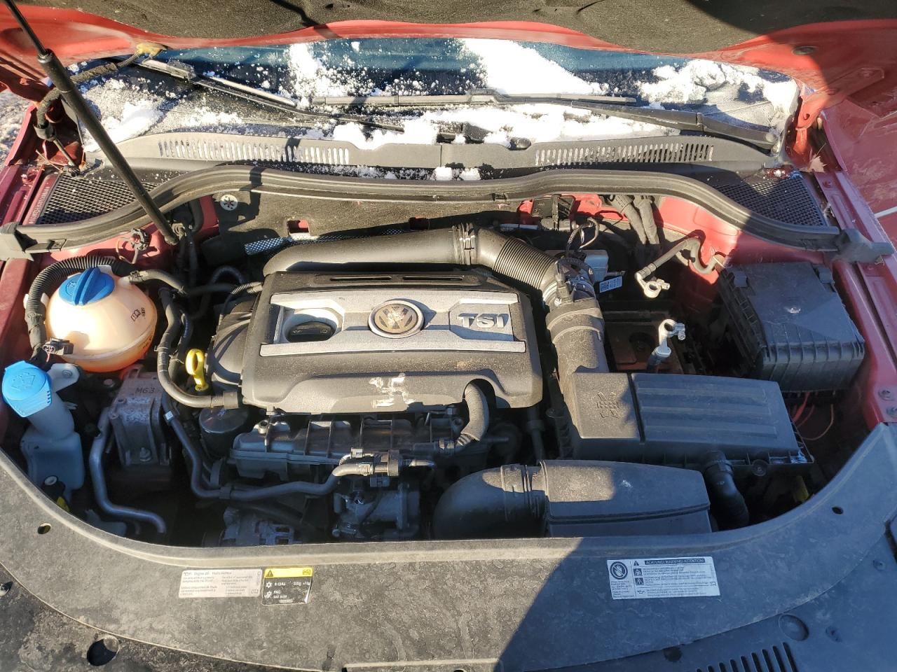 2014 Volkswagen Passat CC VIN WVWBP7AN3EE528620 Copart auction photo, side / front end damage thumbnail 11