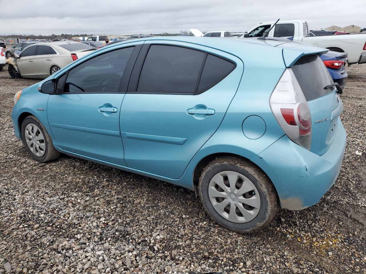 2013 Toyota Prius VIN JTDKDTB30D1034008 Copart auction photo, front end / side damage thumbnail 2