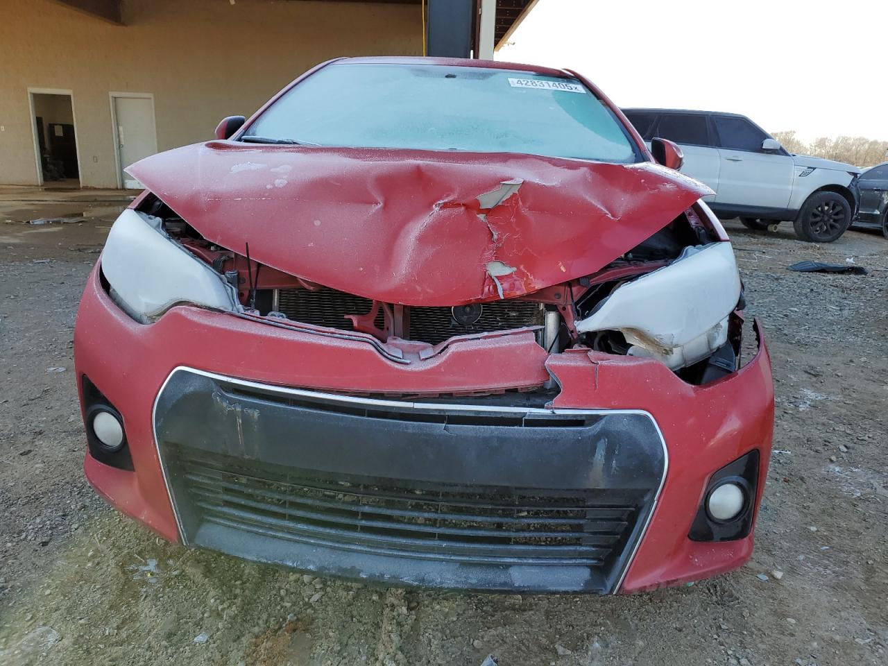 2015 Toyota Corolla VIN 2T1BURHEXFC450349 Copart auction photo, front end / side damage thumbnail 5