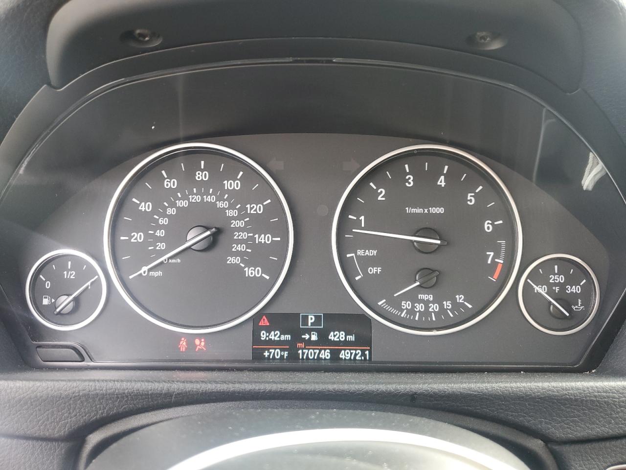 2014 BMW 3er VIN WBA3B5G50ENS08053 Copart auction photo, side damage thumbnail 9