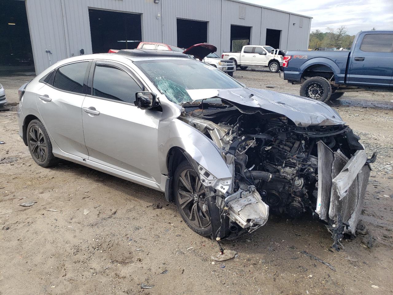 2017 Honda Civic VIN SHHFK7H51HU213127 Copart auction photo, front end damage thumbnail 4