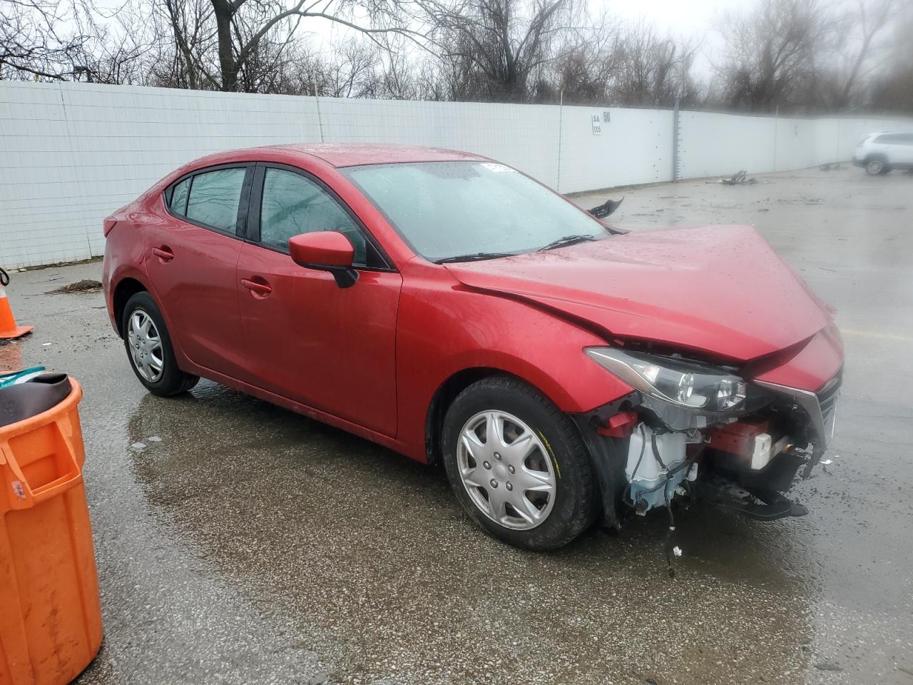 2016 Mazda 3 VIN JM1BM1T7XG1278193 Copart auction photo, front end damage thumbnail 4