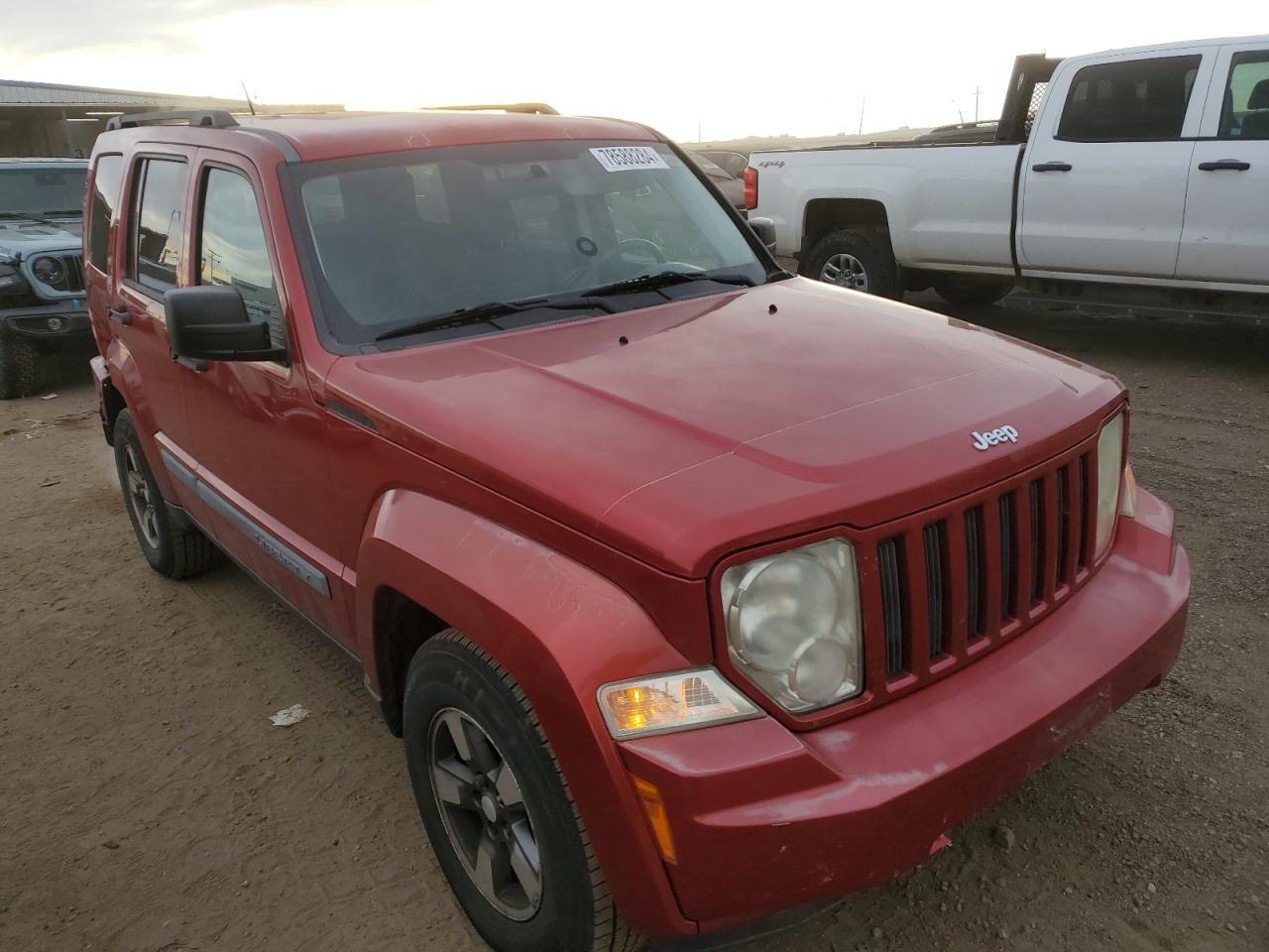 2008 Jeep Liberty (North America) VIN 1J8GN28K28W176776 Copart auction photo, rear end / all over damage thumbnail 4