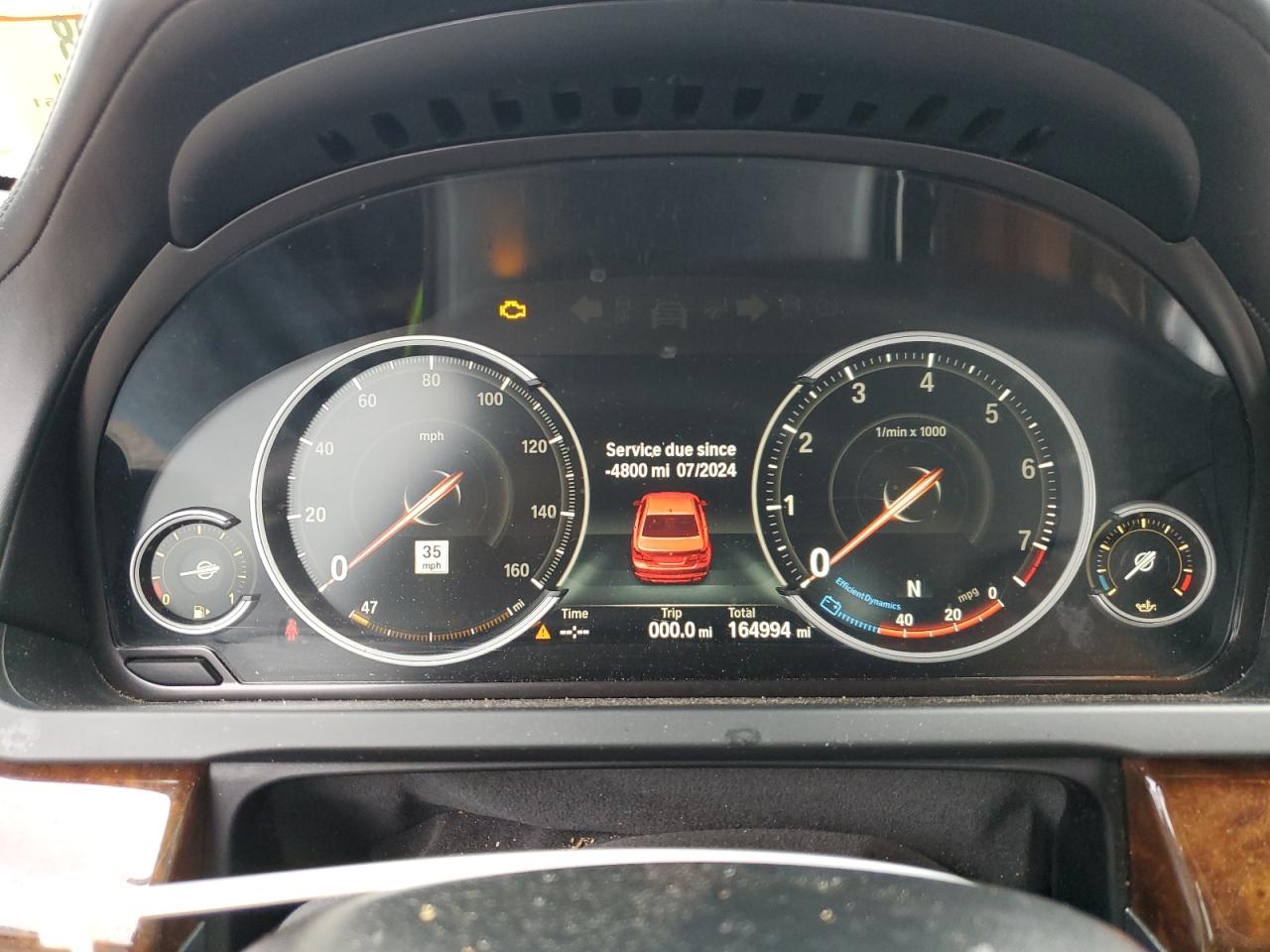 2015 BMW 7er VIN WBAYF8C50FD654051 Copart auction photo, mechanical damage thumbnail 9