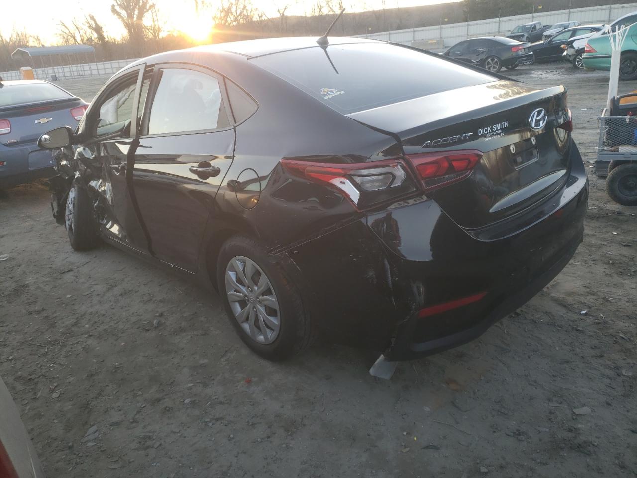 2022 Hyundai Accent VIN 3KPC24A63NE163533 Copart auction photo, all over damage thumbnail 2