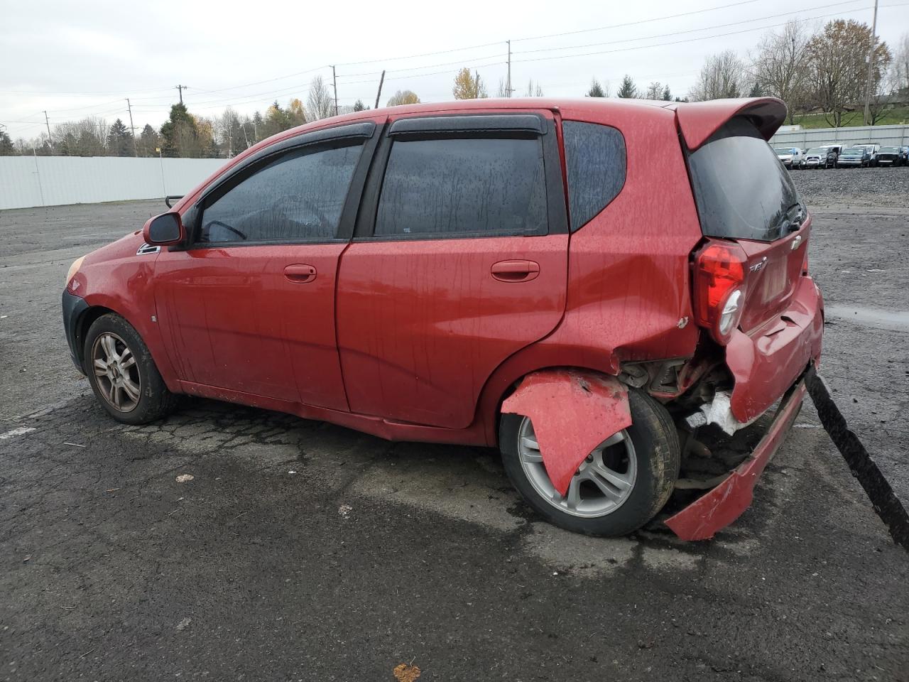 2009 Chevrolet Aveo VIN KL1TG66E59B652927 Copart auction photo, rear end / side damage thumbnail 2