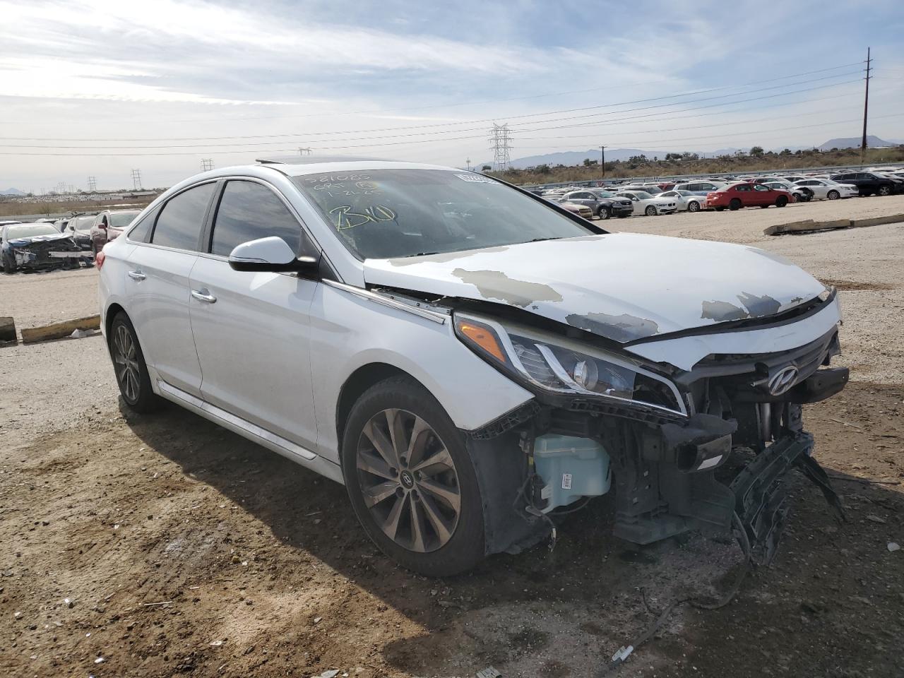 2016 Hyundai Sonata VIN 5NPE34AF7GH412047 Copart auction photo, front end damage thumbnail 4