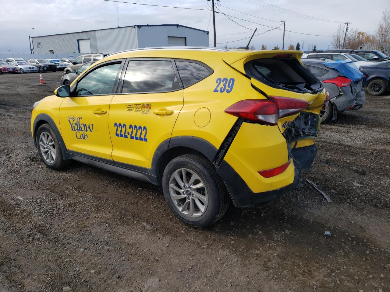 2016 Hyundai Tucson VIN KM8J3CA49GU035536 Copart auction photo, rear end / front end damage thumbnail 2