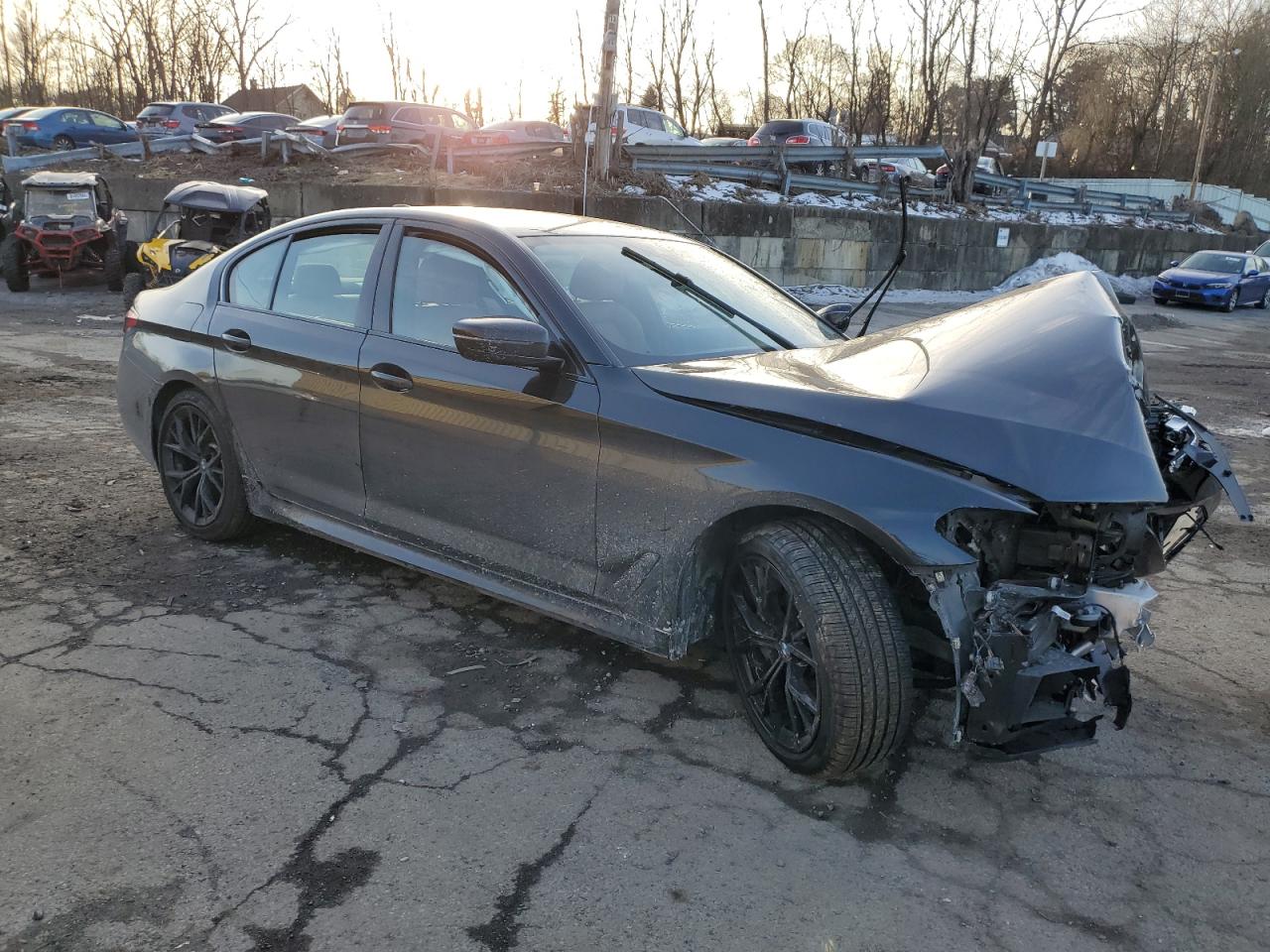 2023 BMW 5er VIN WBA73BJ01PCL40246 Copart auction photo, front end damage thumbnail 4