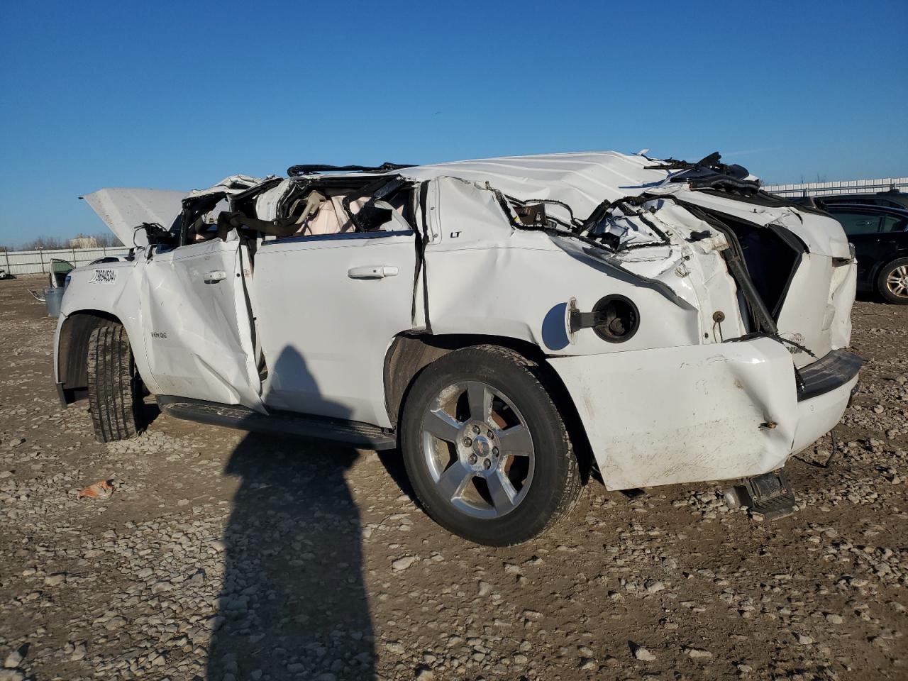 2016 Chevrolet Tahoe VIN 1GNSKBKC0GR253581 Copart auction photo, rollover damage thumbnail 2