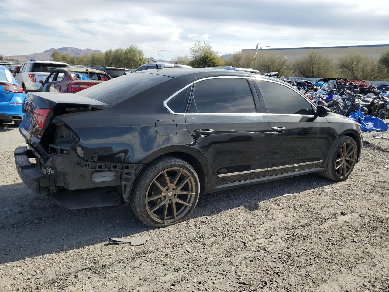 2016 Volkswagen Passat VIN 1VWAS7A38GC028490 Copart auction photo, rear end damage thumbnail 3
