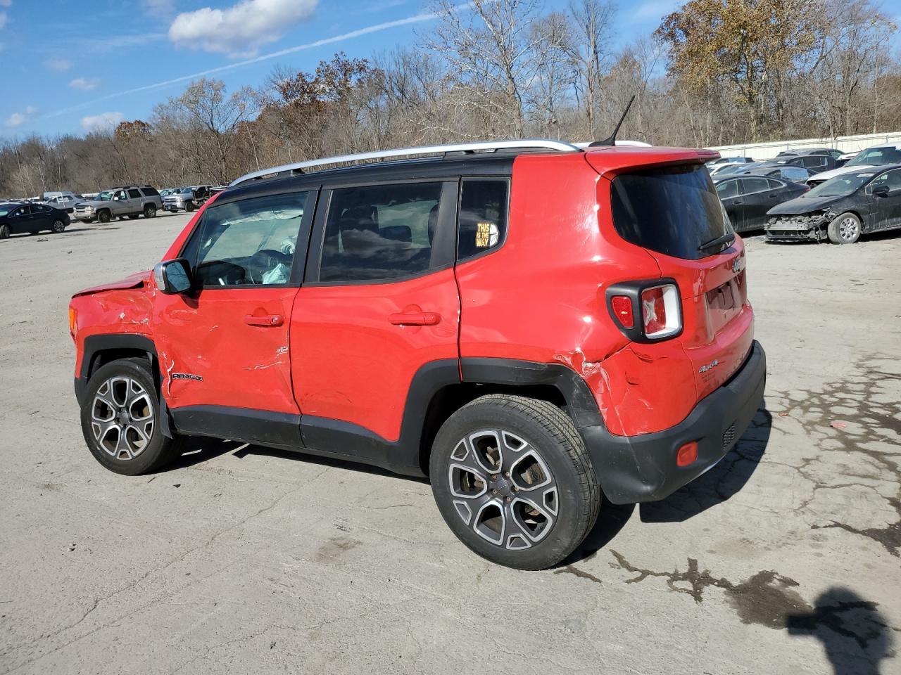 2015 Jeep Renegade VIN ZACCJBDT4FPB23104 Copart auction photo, all over damage thumbnail 2