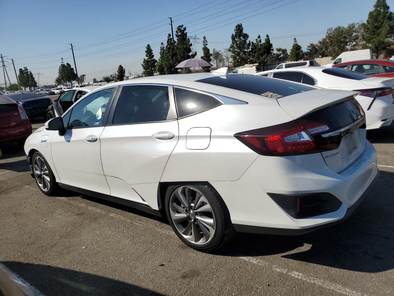 2018 Honda Clarity VIN JHMZC5F33JC007763 Copart auction photo, front end / side damage thumbnail 2