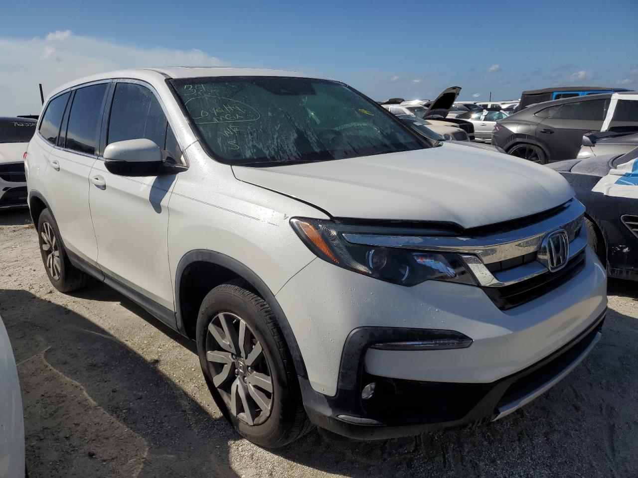 2021 Honda Pilot VIN 5FNYF5H59MB028529 Copart auction photo, water/flood damage thumbnail 4