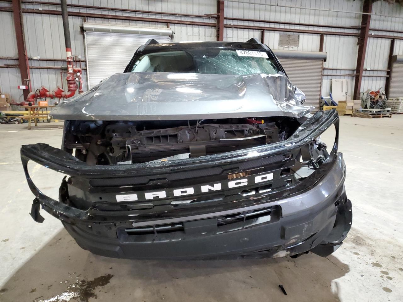 2021 Ford Bronco VIN 3FMCR9C60MRA33721 Copart auction photo, side / front end damage thumbnail 5