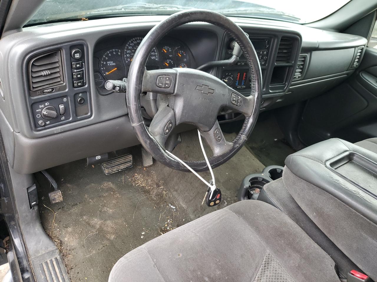 2007 Chevrolet Silverado VIN 1GCEK19ZX7Z197885 Copart auction photo, front end / side damage thumbnail 8