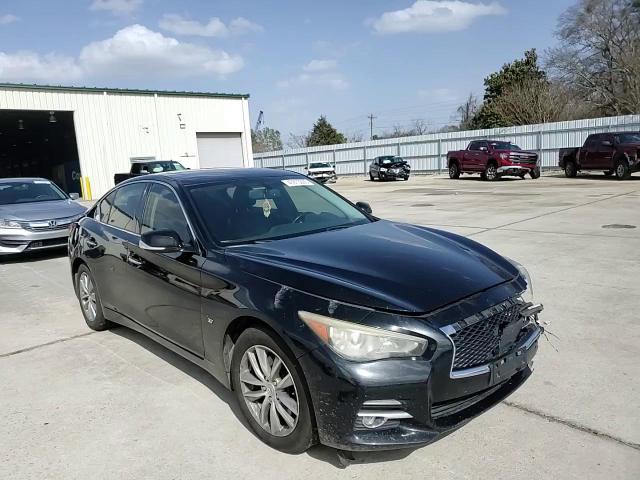 2014 Infiniti Q50 VIN JN1BV7AR3EM690281 Copart auction photo, front end damage thumbnail 10