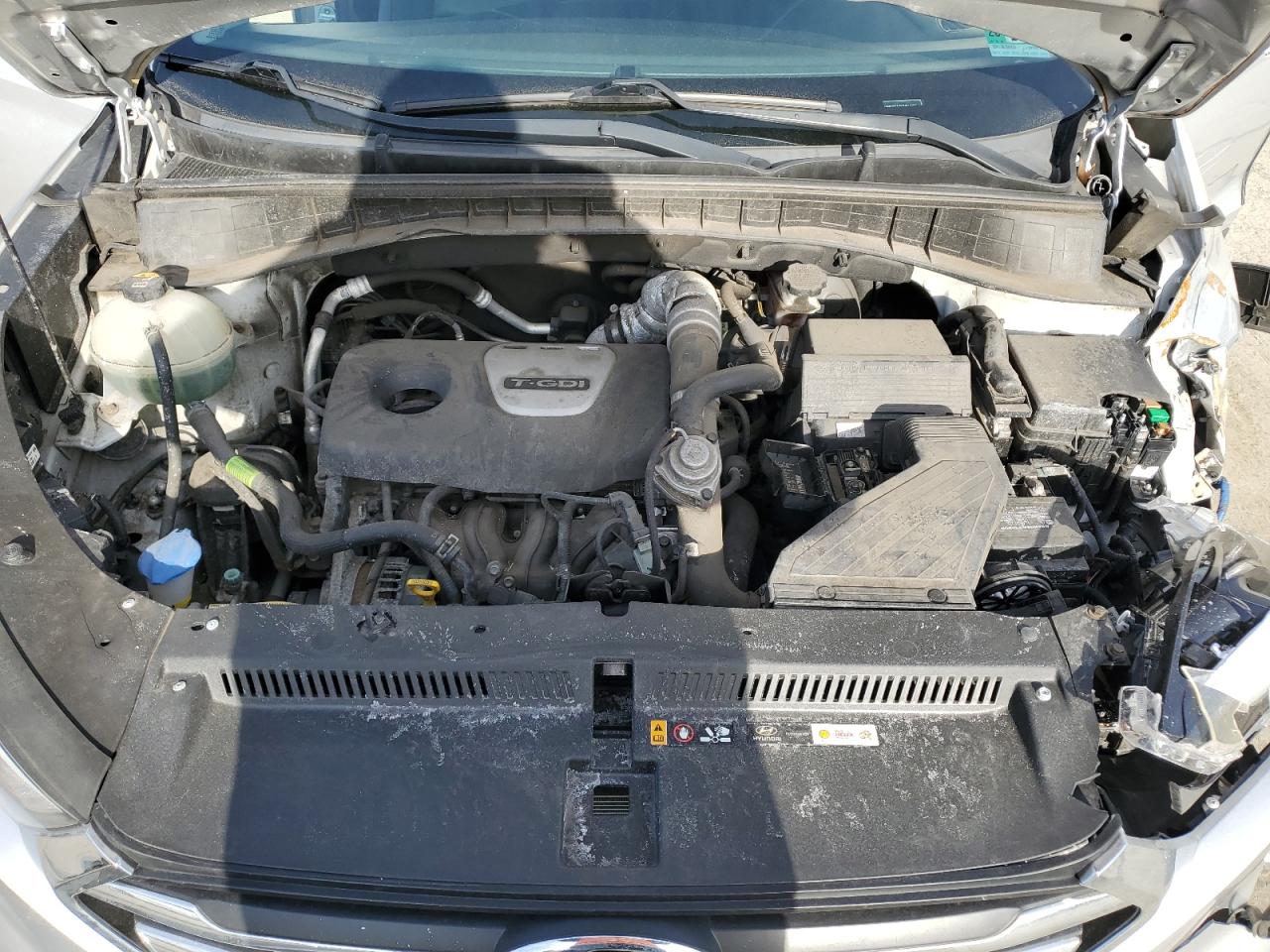 2018 Hyundai Tucson VIN KM8J3CA28JU812357 Copart auction photo, front end / side damage thumbnail 11