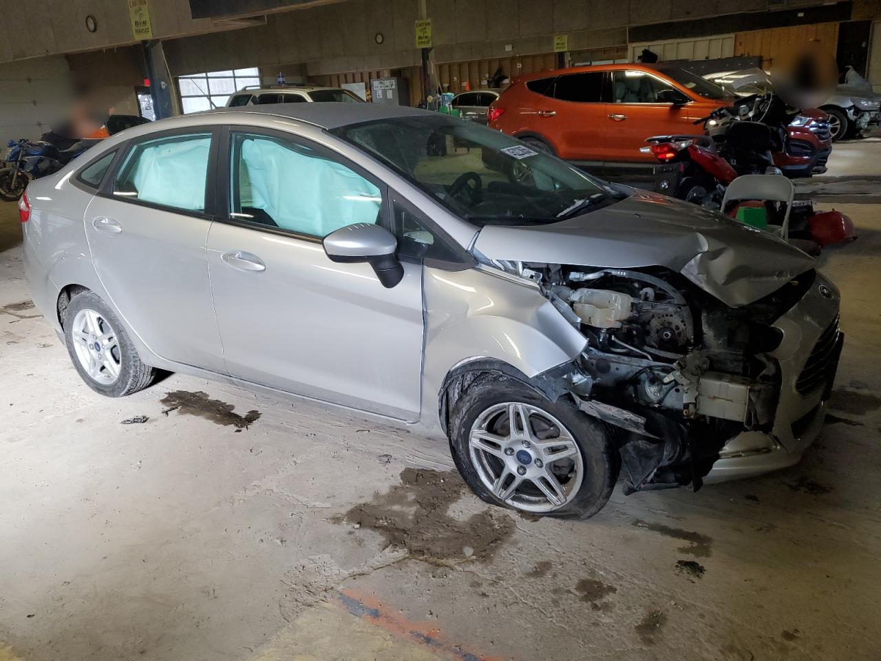 2018 Ford Fiesta VIN 3FADP4BJ4JM100522 Copart auction photo, front end / mechanical damage thumbnail 4