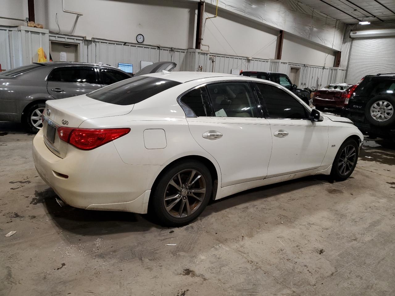 2017 Infiniti Q50 VIN JN1EV7AP7HM740311 Copart auction photo, mechanical / front end damage thumbnail 3