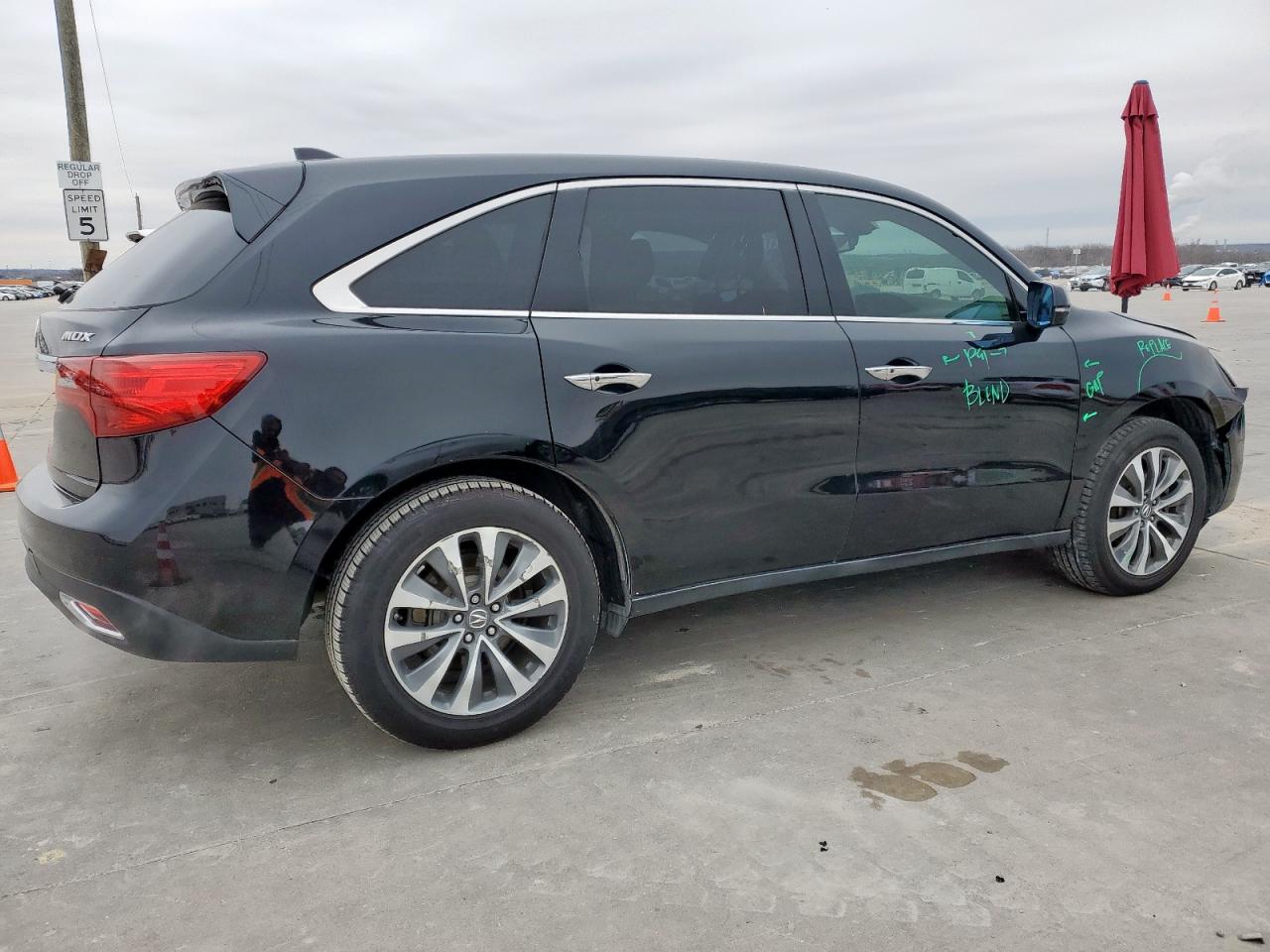 2015 Acura MDX VIN 5FRYD3H46FB014526 Copart auction photo, front end damage thumbnail 3