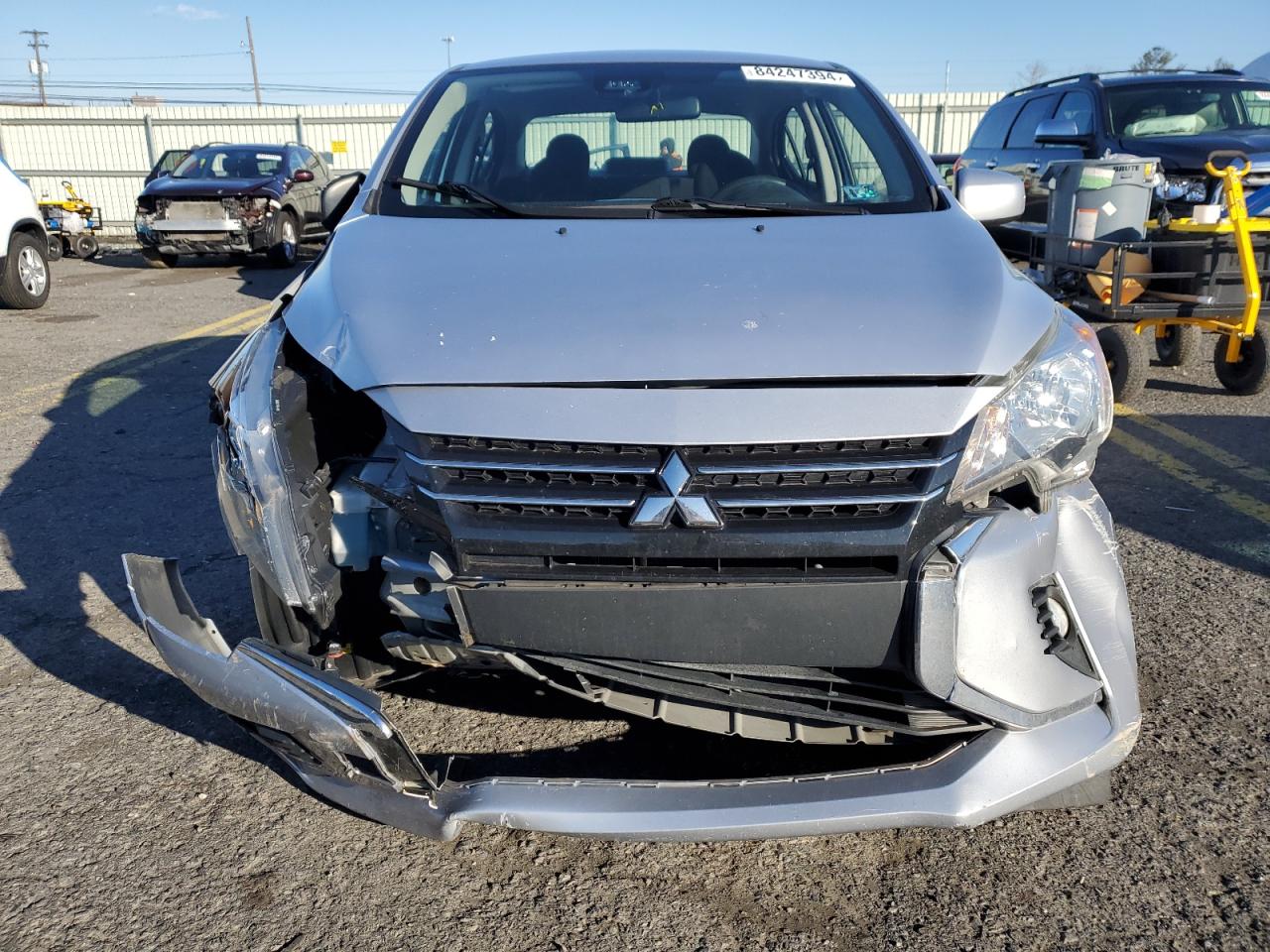 2021 Mitsubishi Mirage VIN ML32FUFJ5MHF03051 Copart auction photo, front end / side damage thumbnail 5
