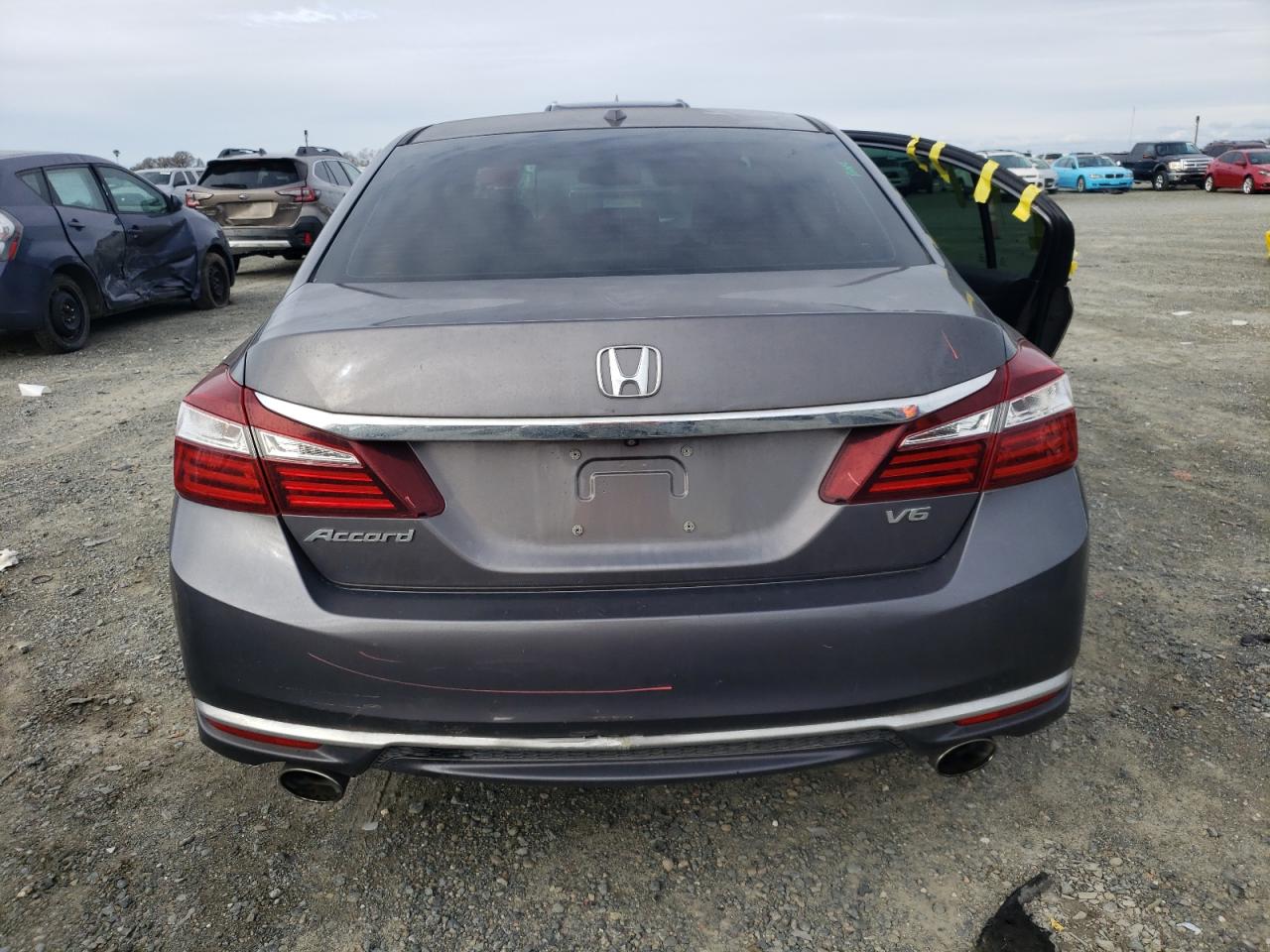 2017 Honda Accord VIN 1HGCR3F83HA001460 Copart auction photo, side damage thumbnail 6