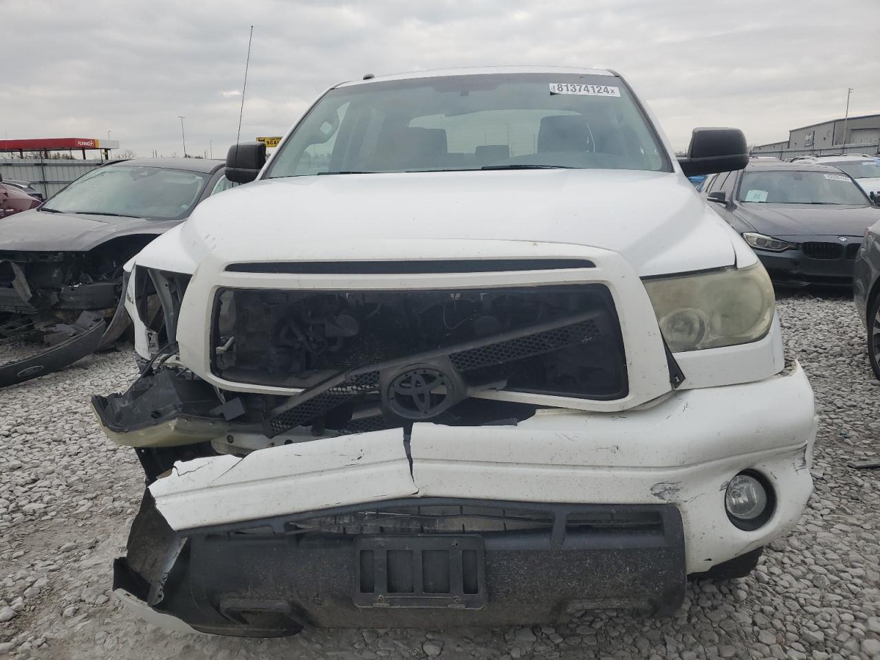2010 Toyota Tundra VIN 5TFDW5F19AX121535 Copart auction photo, front end damage thumbnail 5