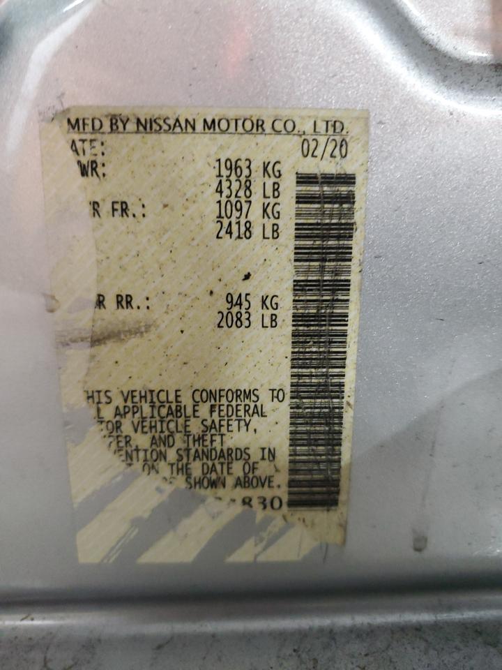 2020 Nissan Altima VIN 1N4BL4BV2LC234830 Copart auction photo, front end damage thumbnail 13