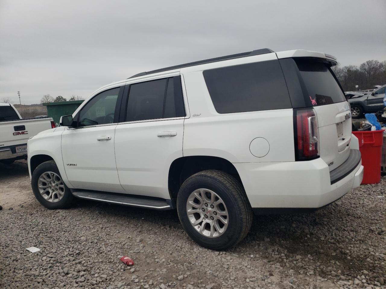 2017 GMC Yukon VIN 1GKS1BKC2HR235049 Copart auction photo, vandalism damage thumbnail 2