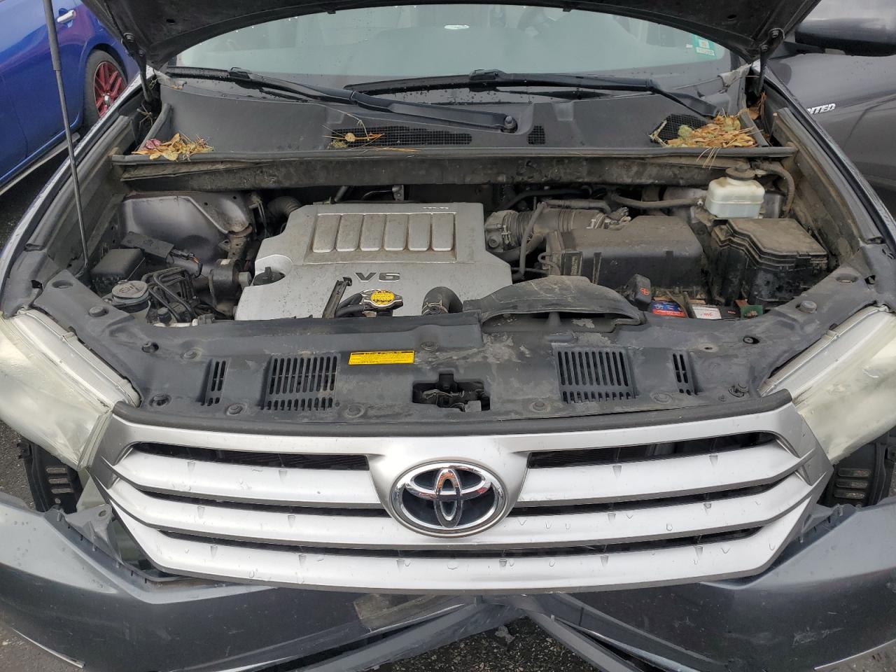 2013 Toyota Highlander VIN 5TDDK3EH4DS185233 Copart auction photo, front end damage thumbnail 12