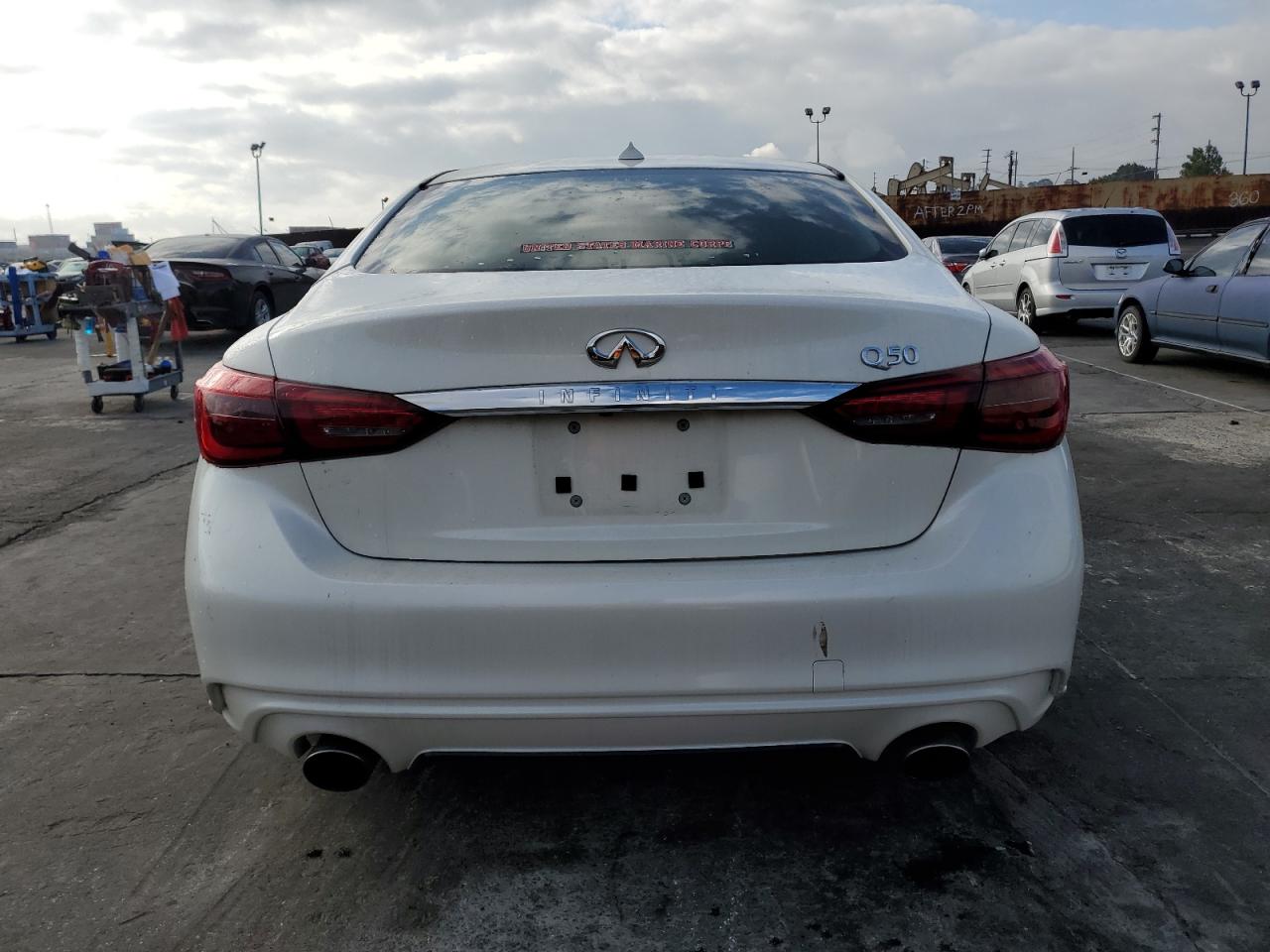 2018 Infiniti Q50 VIN JN1CV7AP6JM240900 Copart auction photo, front end damage thumbnail 6