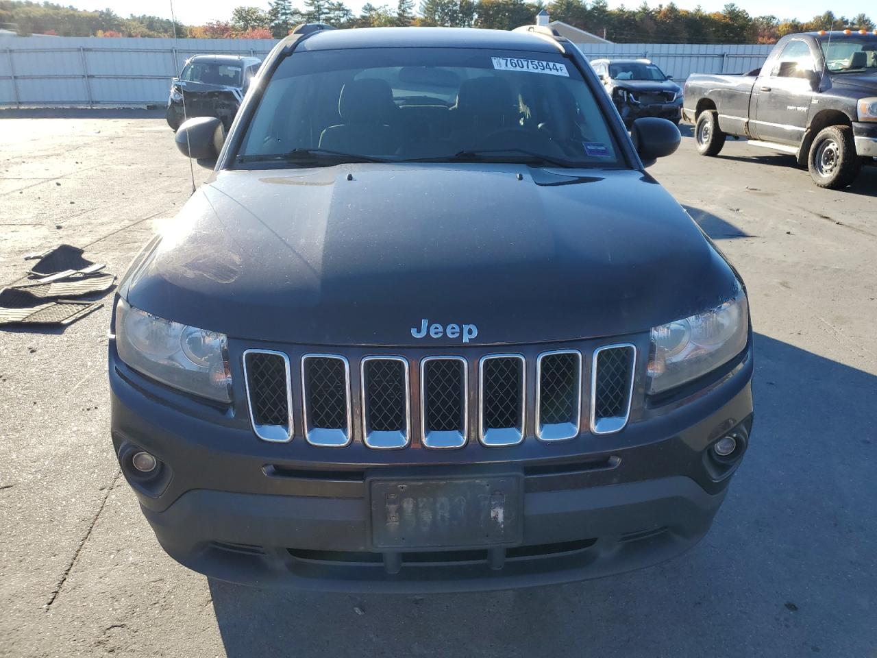 2014 Jeep Compass VIN 1C4NJDBB3ED734236 Copart auction photo, side / front end damage thumbnail 5