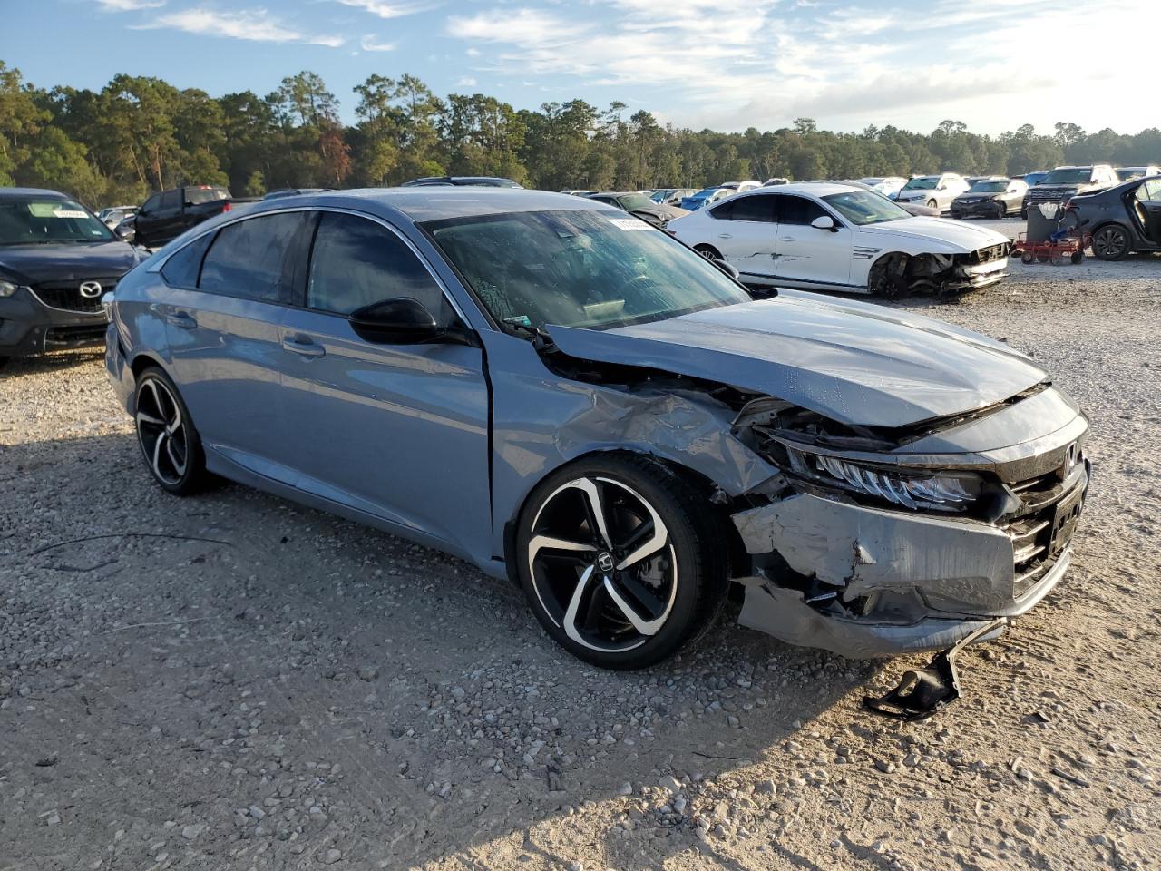 2022 Honda Accord VIN 1HGCV1F41NA079146 Copart auction photo, all over damage thumbnail 4