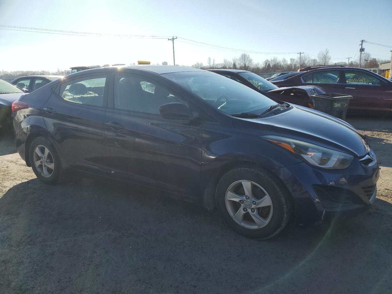 2014 Hyundai Elantra VIN 5NPDH4AE8EH486532 Copart auction photo, mechanical damage thumbnail 4