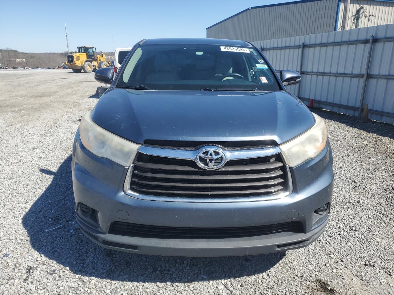 2014 Toyota Highlander VIN 5TDZKRFH0ES005996 Copart auction photo, mechanical damage thumbnail 5