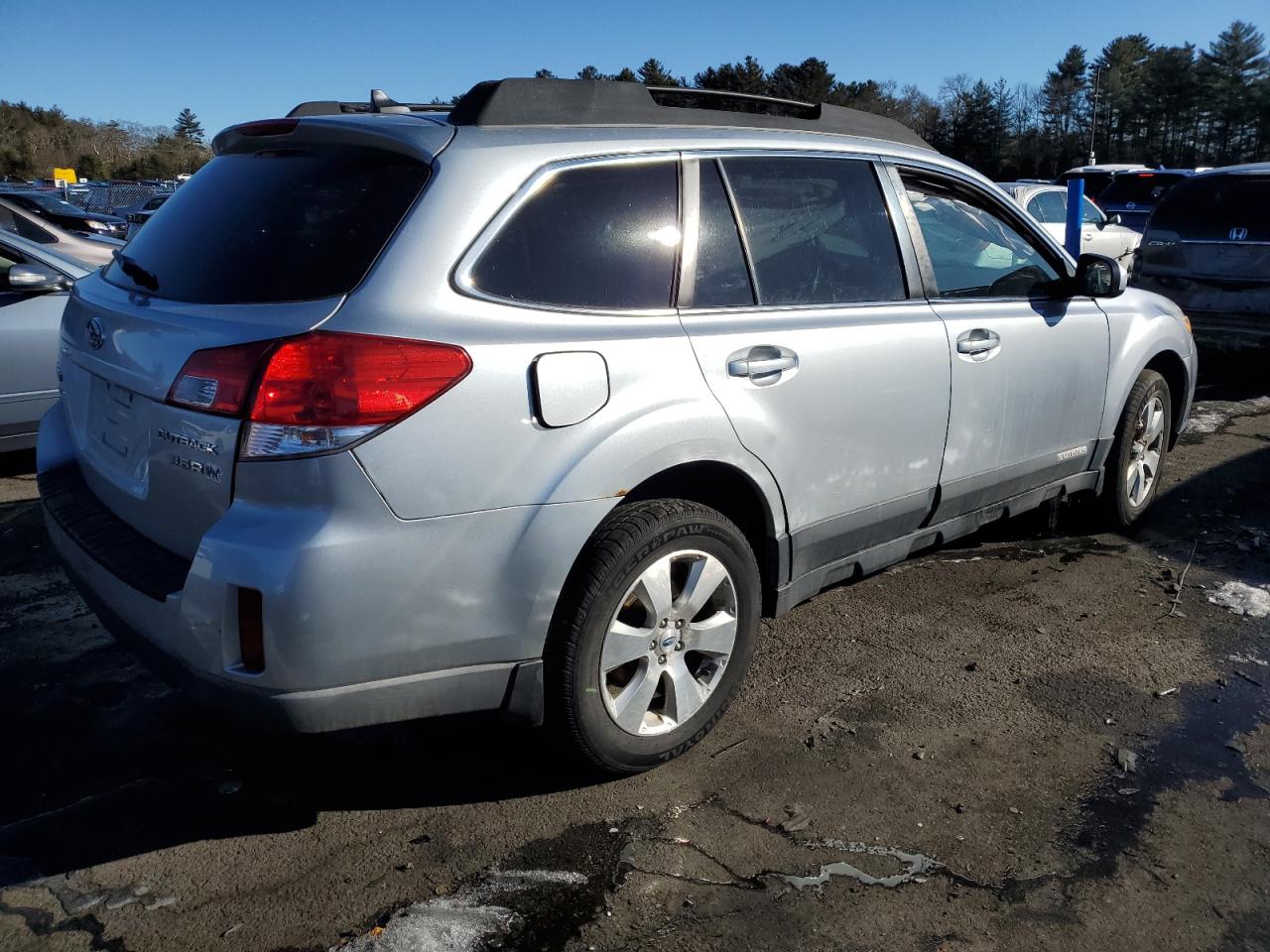 2012 Subaru Outback VIN 4S4BRDKC7C2243144 Copart auction photo, side / front end damage thumbnail 3