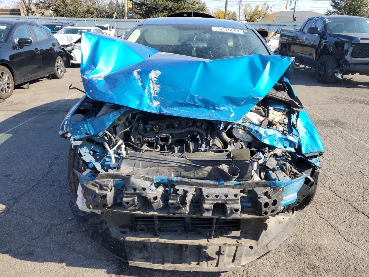 2016 Ford Focus VIN 1FADP3K26GL252069 Copart auction photo, front end damage thumbnail 5