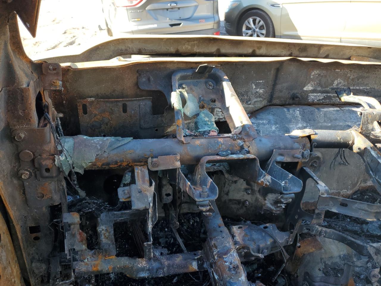 2015 Ford F250 VIN 1FT7W2BT6FED62975 Copart auction photo, burn damage thumbnail 9