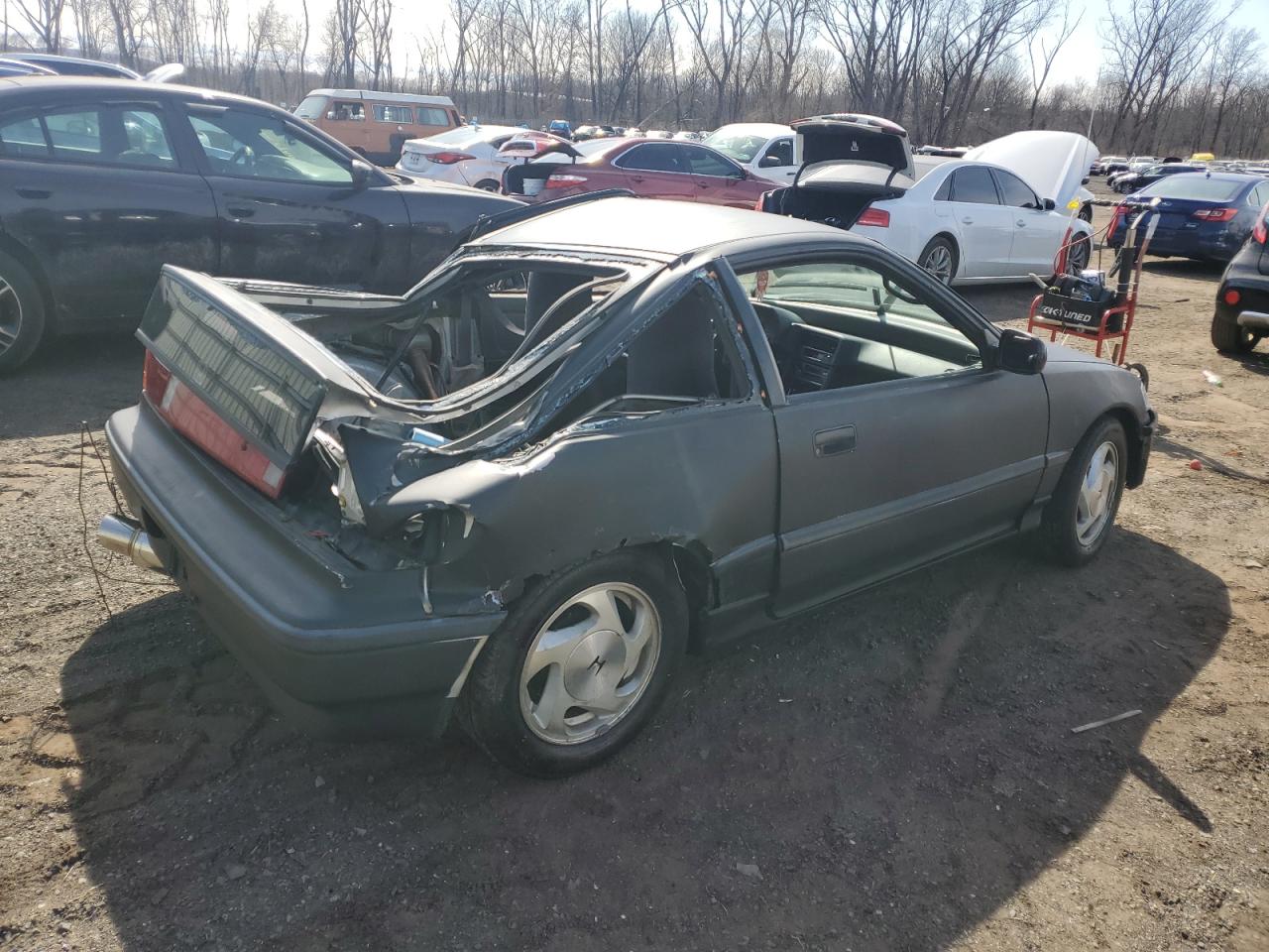 1988 Honda Civic VIN JHMED8353JS016228 Copart auction photo, all over damage thumbnail 3