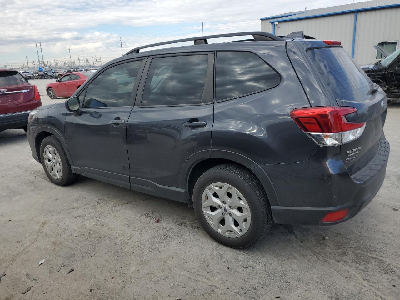 2019 Subaru Forester VIN JF2SKACC2KH546948 Copart auction photo, front end / side damage thumbnail 2