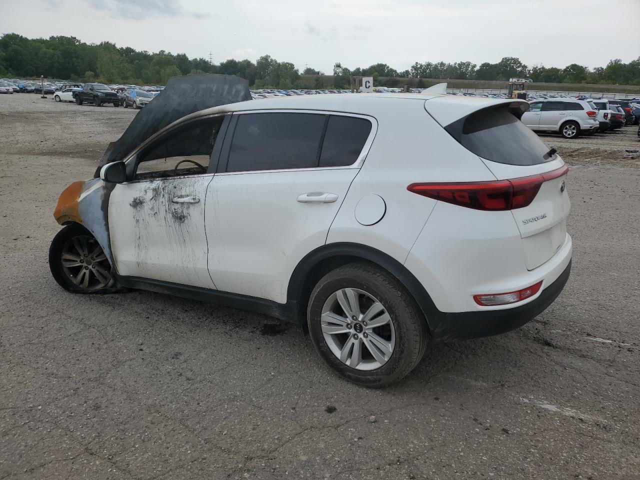 2018 KIA Sportage VIN KNDPMCACXJ7335210 Copart auction photo, burn - engine / burn - interior damage thumbnail 2