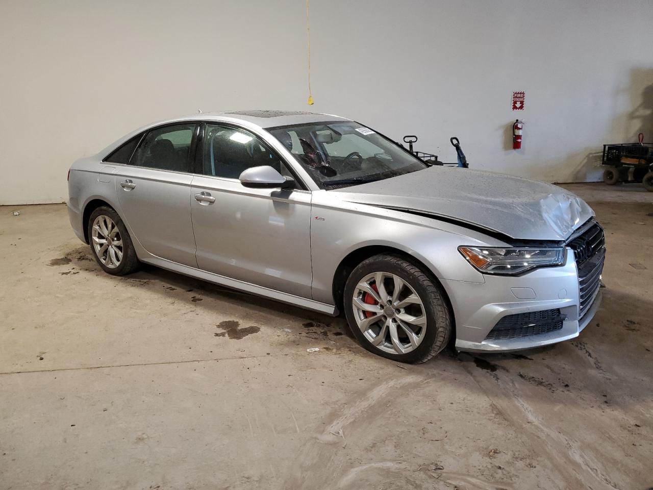 2018 Audi A6 VIN WAUG8AFC1JN029006 Copart auction photo, front end / side damage thumbnail 4