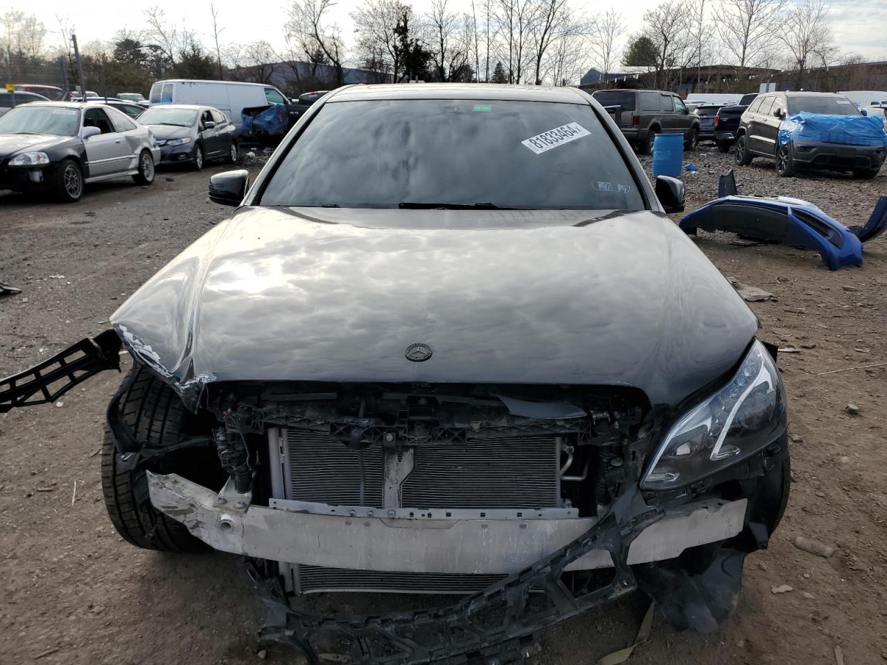 2015 Mercedes-Benz E-klasse VIN WDDHF8JB0FB101851 Copart auction photo, front end / side damage thumbnail 5