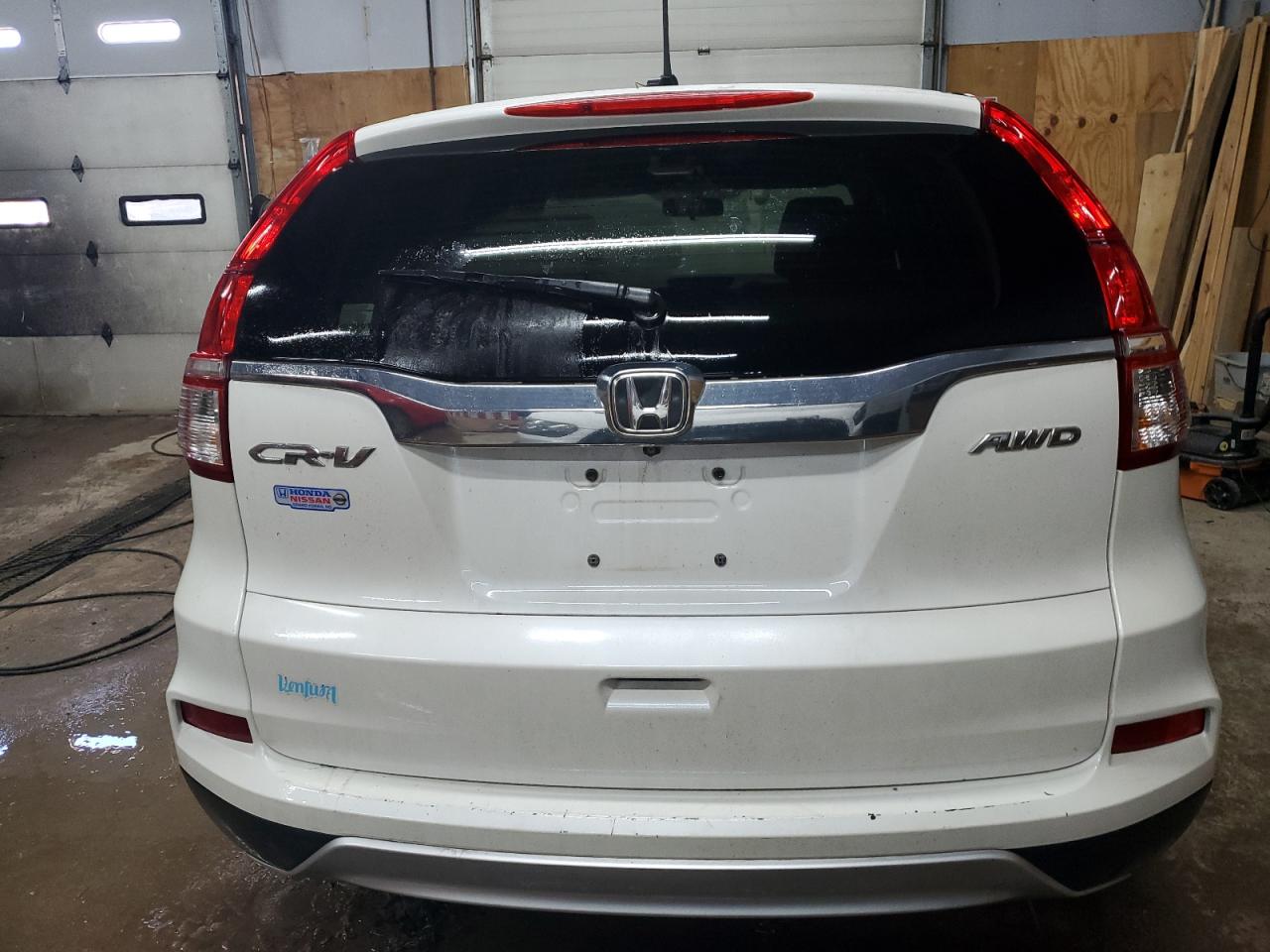 2015 Honda CR-V VIN 5J6RM4H50FL023606 Copart auction photo, front end / top/roof damage thumbnail 6