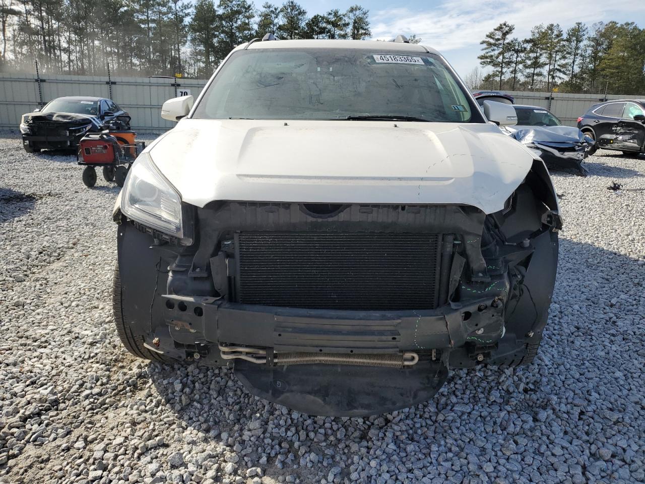 2014 GMC Acadia VIN 1GKKRTKD3EJ342161 Copart auction photo, front end / minor dent/scratches damage thumbnail 5