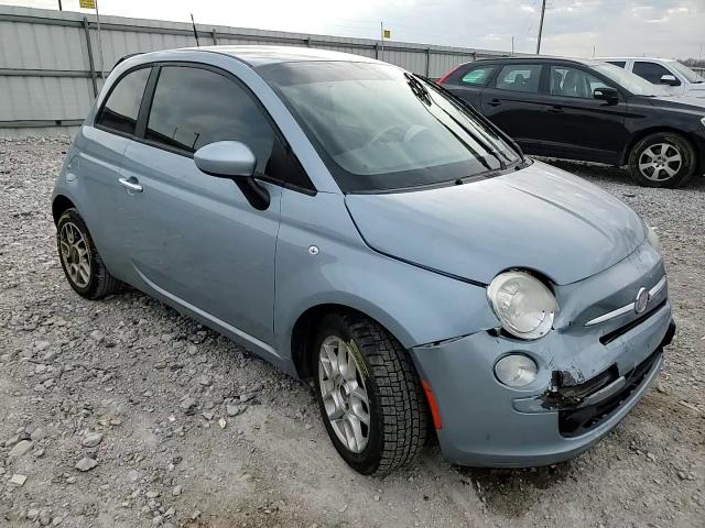 2013 Fiat 500 VIN 3C3CFFAR8DT530905 Copart auction photo, rear end / front end damage thumbnail 11