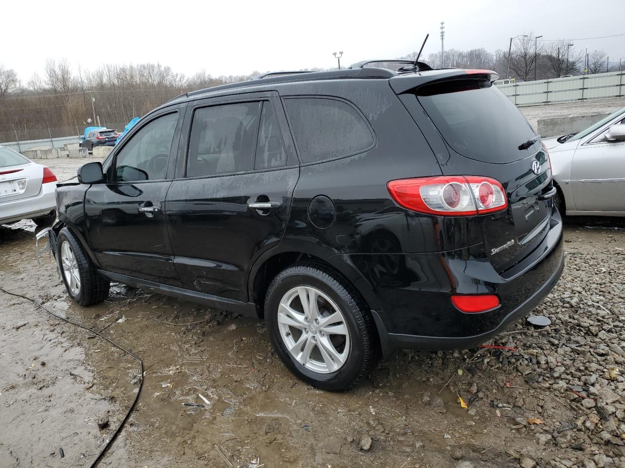 2012 Hyundai Santa Fe VIN 5XYZK3AB7CG094427 Copart auction photo, front end / side damage thumbnail 2